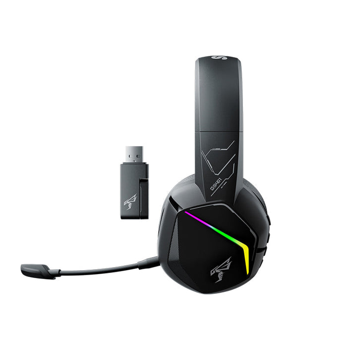 SOMIC GS Draadloze 7.1 Gaming Headset - 45 Uur Batterij - Compatibel met PC, PS5, PS4 Draadloos & Alle Apparaten via 3,5 mm Koptelefoonaansluiting