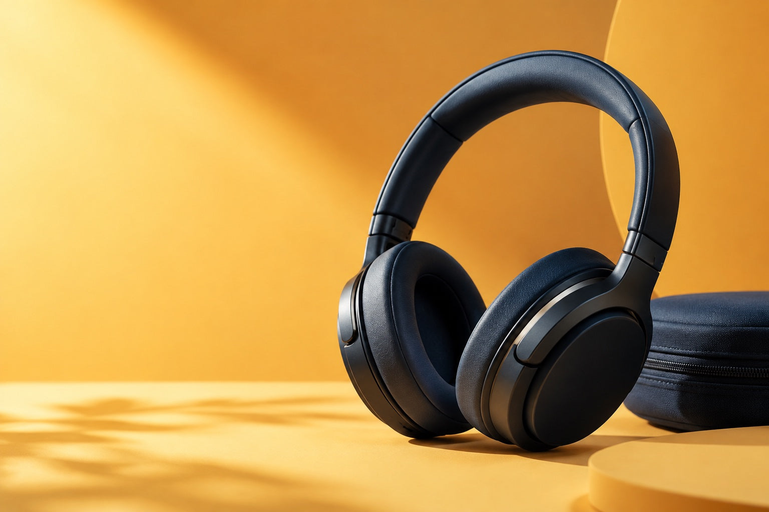 Casque circum-aural avec étui de transport