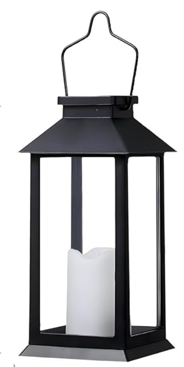 Neoglint solcellelanterne lys model - LED flammeløs stearinlys have dekorativ belysning - perfekt til udendørs arrangementer, baghavefester og borddekorationer