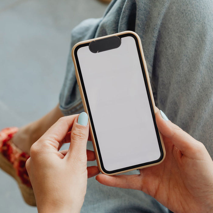 Webcam Cover Slider — Slim Laptop Camera Privacy Blocker (Black or White)