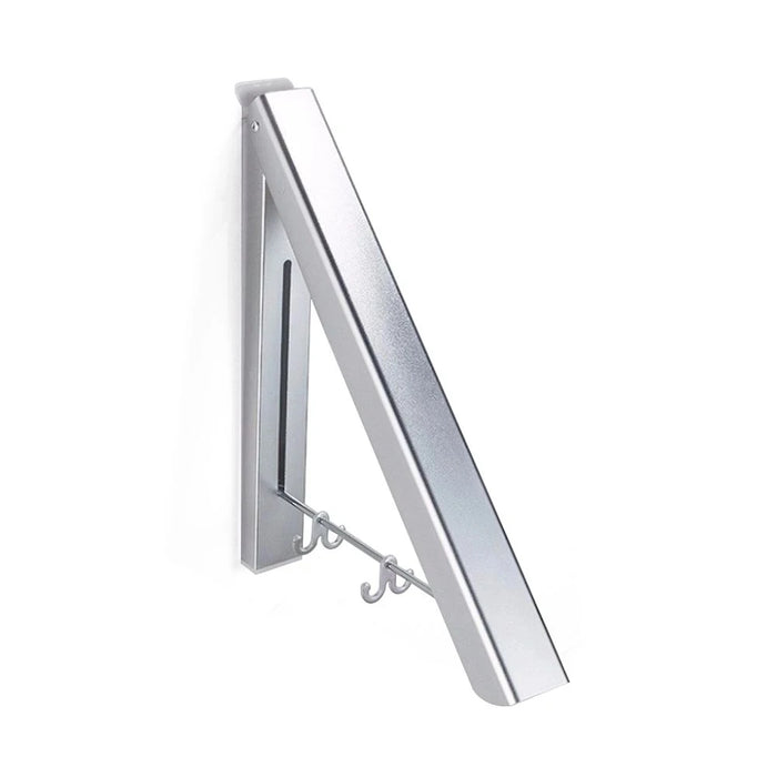 Folding Pull-Out Wall Hanger — Wall-Mounted Aluminium Clothes Airer
