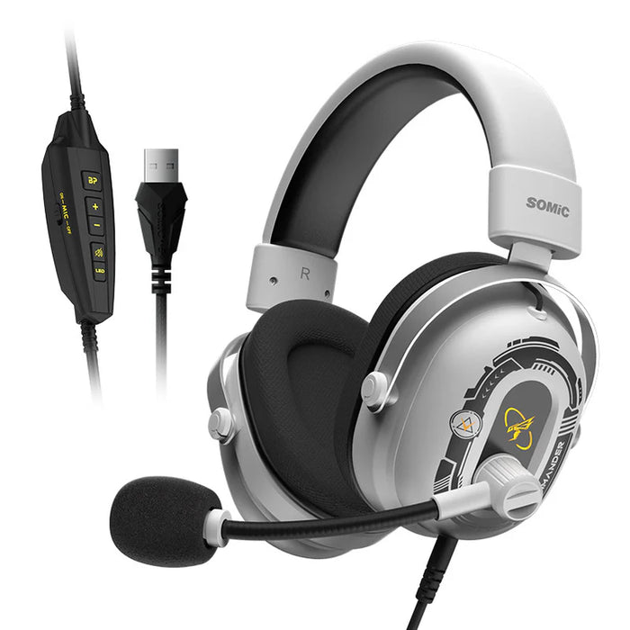 Commander G Series - Auriculares para juegos con sonido envolvente 7.1 para PC, PS5, PS4, Xbox y más