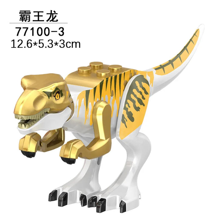 Tyrannosaurus Rex Building Block Figure — Jurassic Dinosaur Brick Toy (LEGO-compatible, 1pc)