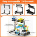 Metal Pull-Out Under-Sink Organiser with Sliding Shelf — Kitchen Storage (White/Black)