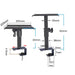 XP-07 Universal Height-Adjustable Speaker Stands (Pair) — 260–360mm, 360° Rotating Clamp Mount