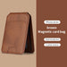 Magnetic PU Leather Wallet Phone Case with Stand and Card Pocket — MagSafe Compatible