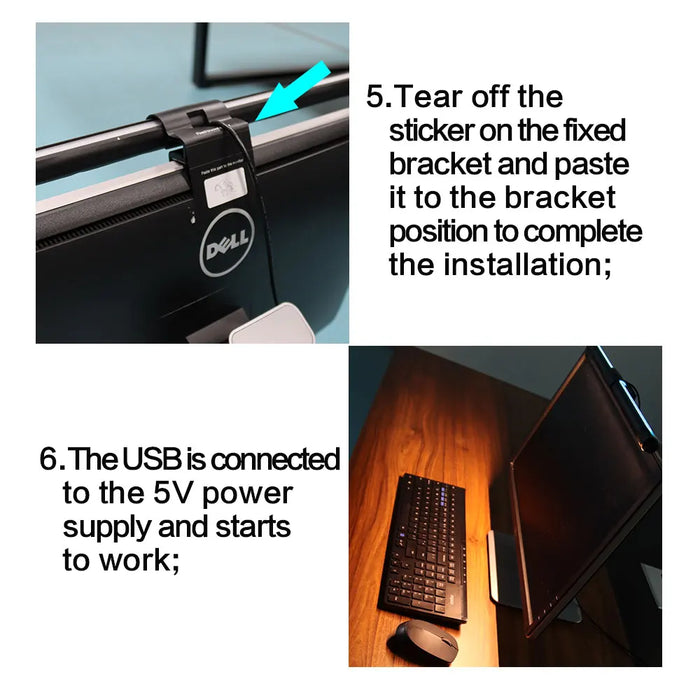 LED Monitor Light Bar — Eye‑Care Screen Lamp with Stepless Dimming for Work & Gaming