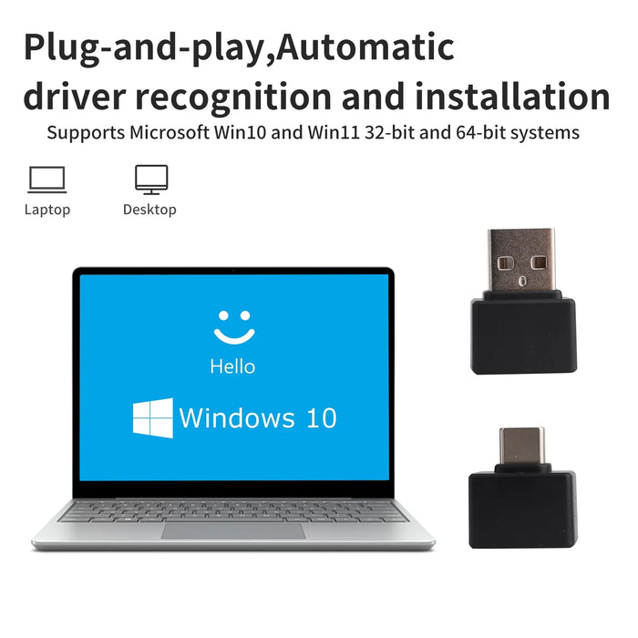 Mini Fingerprint Reader for Windows Hello – USB / Type‑C Biometric Scanner for PC & Laptop