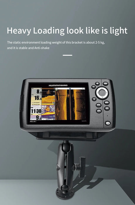 1.5in Ball Base Adapter – 360° Anti-slip RAM-style Mount for Fishfinder & GPS