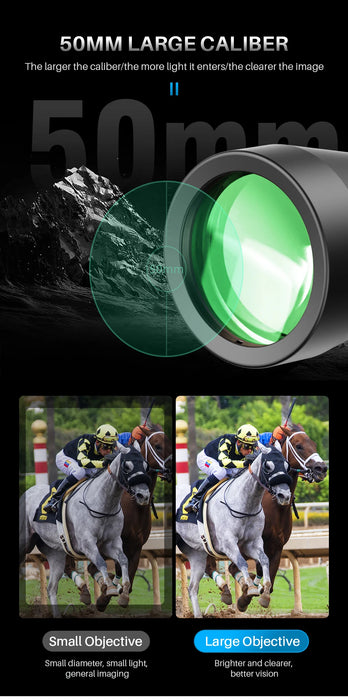 10–30x50 Zoom Binoculars — High-Power for Hunting, Birdwatching & Camping