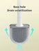 Wall-hanging Long-handle Toilet Brush with Silicone Head, 36×9×4 cm