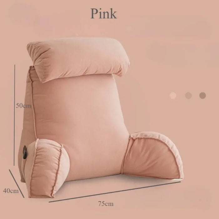 Headboard Sofa Cushion — Supportive Backrest Pillow for Reading, Medium–High Softness