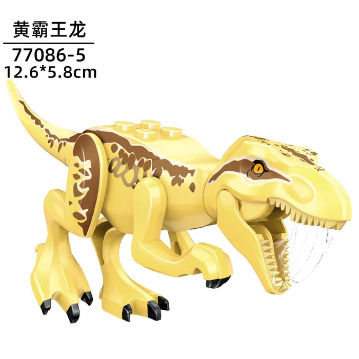 Tyrannosaurus Rex Building Block Figure — Jurassic Dinosaur Brick Toy (LEGO-compatible, 1pc)