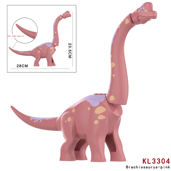 MOC Jurassic Brachiosaurus Building Kit — Small ABS Bricks Dinosaur Model (compatible)