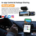 1080p Dual‑Lens Dash Cam with Wi‑Fi — Front & Cabin, Night Vision, Loop Recording