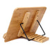 Bamboo Adjustable Book Stand – Portable Folding Book & Cookbook Holder 28×20cm