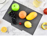 Silicone Drying Mat & Anti-Scald Coaster — Non-Slip Rectangle Dish Drainer