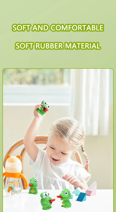 Pinch Frog & Dinosaur Tongue-Out Sensory Fidget Toy – Funny Stress-Relief Gift for Kids & Cats