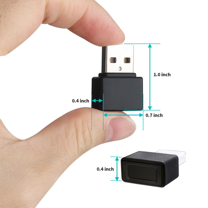 Mini USB Metal Fingerprint Reader for Windows Hello (FP200/WA27)