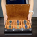 6-Slot PU Leather Watch Travel Case – Roll Organiser for Men & Women