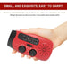 Multifunction Emergency Radio – Hand‑Crank, Solar & USB, AM/FM/Weather, 2000mAh Power Bank, Torch