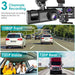 1080P Car Dash Cam — 2/3‑Channel Front, Inside & Optional Rear Camera with Night Vision
