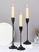 3-Piece European-Style Metal Candlestick Set – Wedding & Table Holders