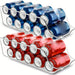 Auto-Rolling Can Dispenser Fridge Organiser – Plastic Pantry Bins