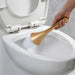 Long‑Handled Toilet Brush with Base Holder — Non‑Scratch Bathroom Brush, Gold or Silver