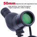 12–36x50 Spotting Scope Monocular — 50mm, BAK‑4 Prism, Waterproof & Anti‑Fog