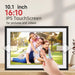 10.1-inch WiFi Digital Photo Frame – 1280×800 IPS Touchscreen, 32GB