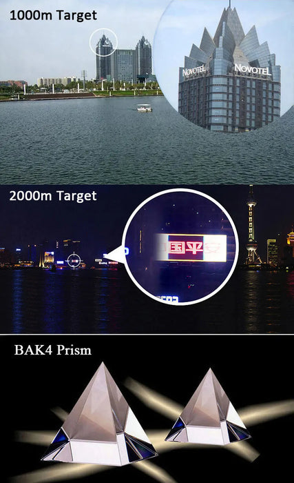 10x25 Folding Compact Binoculars — 10x Magnification, BAK4 Prism, FMC Lens