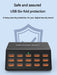 100W 15-Port Desktop USB Charger Station — Fast Charge for iPhone, iPad & Samsung
