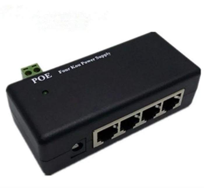 4-Port Passive PoE Injector Module – DC 9–48V for IP Cameras & Access Points