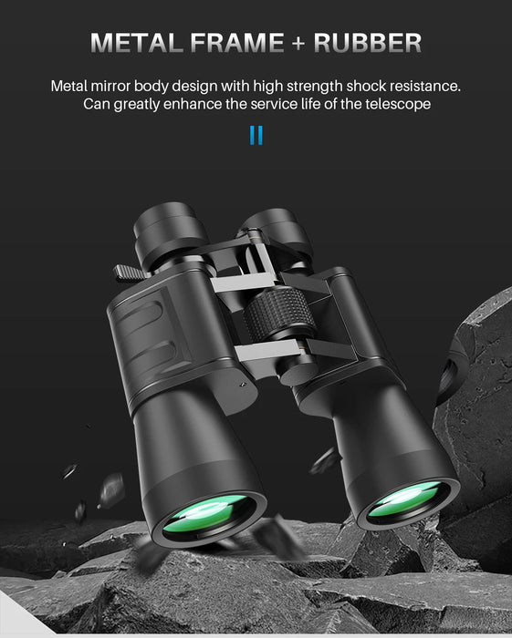 10–30x50 Zoom Binoculars — High-Power for Hunting, Birdwatching & Camping
