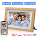 10.1-inch Wi‑Fi Digital Photo Frame — 1280×800 IPS Touchscreen, Frameo App