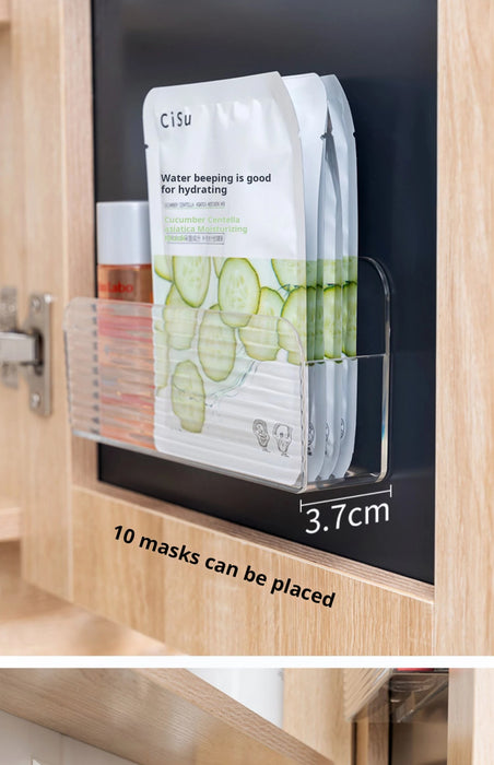 Slim Wall-Mounted Clear Storage Box — Cabinet & Medicine-Cabinet Organiser