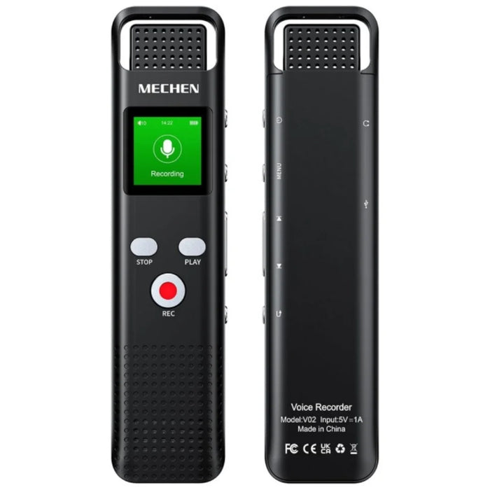 64GB Voice Recorder for Lectures & Meetings — 1536kbps Rechargeable, Voice‑Activated