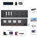 4-Port HDMI KVM Switch 4-in-1 — 4K@60Hz with Desktop Controller, Share Monitor, Keyboard & Mouse