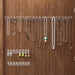 Necklace Storage Rack — 3/6/12/18pcs Wall-Mounted Anti-Tangle Jewellery Display with 8 Hooks