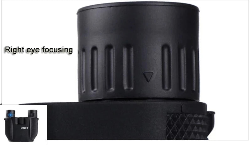 10x25 Folding Compact Binoculars — 10x Magnification, BAK4 Prism, FMC Lens