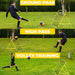 100 x 100 cm Football Rebound Net with 20 Elastic Ropes