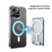 Transparent Magnetic MagSafe Card Wallet with Metal Stand for iPhone