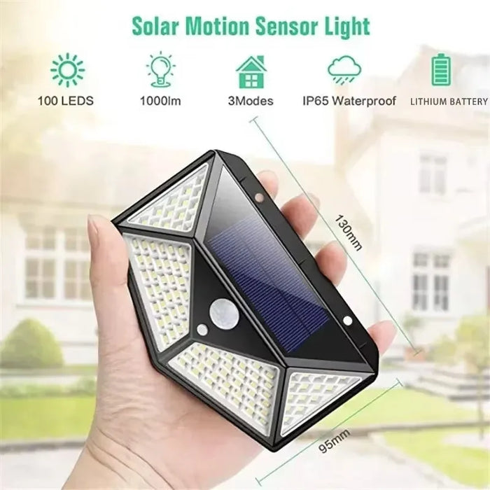 Solar LED Light - Multifunctional Sunlight Powered Spotlight, Waterproof, With Motion Sensor - Ideal for Outdoor Garden Decoration