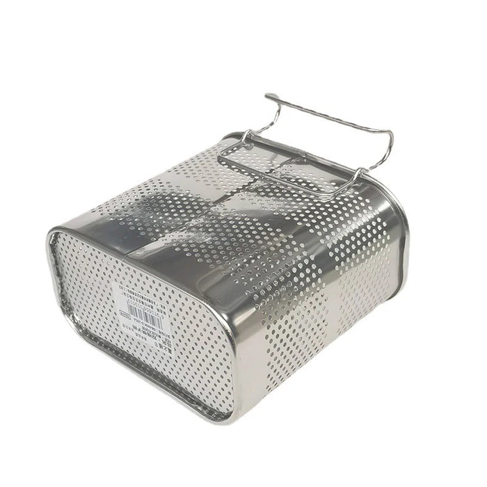 Stainless Steel Cutlery & Chopstick Drainer – 2-Compartment Utensil Holder with Hooks