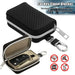 Portable RFID-Blocking Key Pouch — Zipped Faraday Case for Car Keys
