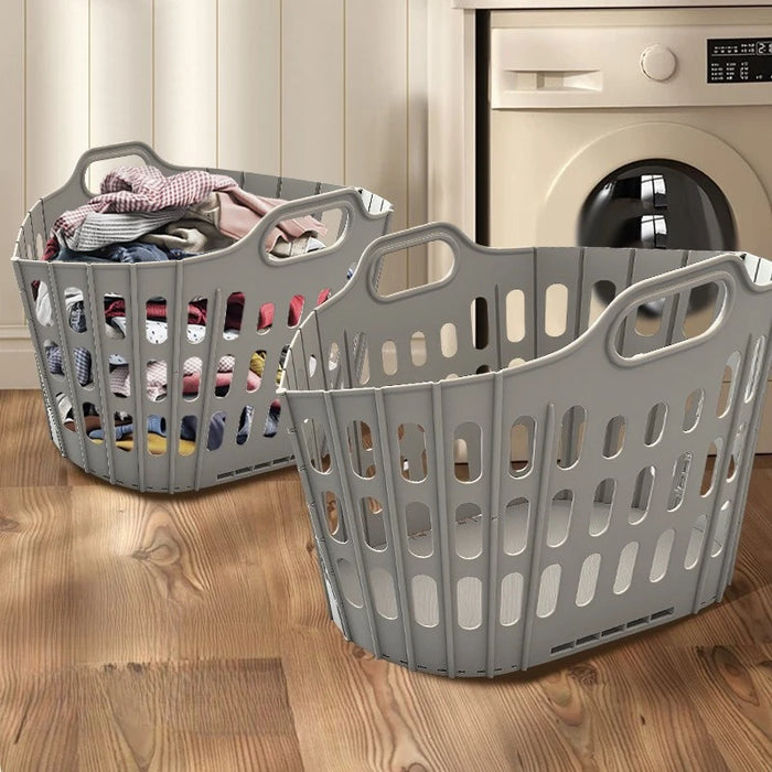 Collapsible Laundry Hamper – Foldable, Portable Clothes Organiser for Home & Bathroom