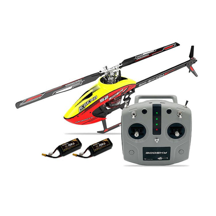 GOOSKY S2 6CH - 3D Aerobatic RC Helicopter with Dual Brushless Direct Drive Motors and GTS Flight Control System - Perfect for thrill-seekers and hobbyists - Shopsta EU