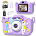 Kids Mini Camera Cartoon Unicorn Toys for Girls Boys Birthday Gifts 1080P HD 2inch Screen With 32G SD Card Record Life Camera - Shopsta EU