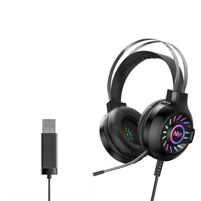 M10 Gaming Headset - 7.1 Virtual Stereo Surround Sound, 3-in-1 USB, Noise Reduction, 360° Adjustable Mic, Large 50mm Speaker - Ideal for Immersive Gaming Experience - Shopsta EU